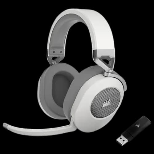 Corsair HS65 Wireless 7.1 Surround Gaming Headset - White CA-9011286-EU