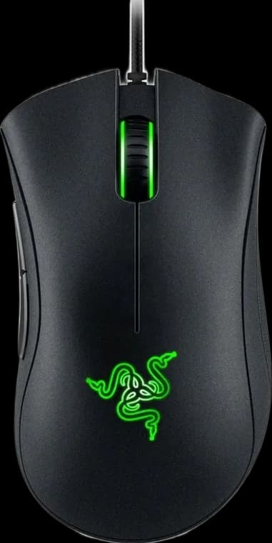 Razer DeathAdder Essential Wired Gaming Mouse with 6,400 DPI Optical Sensor, 5 Prog Buttons, Mechanical Switches, Ergonomic Form Factor, Standard Stoc