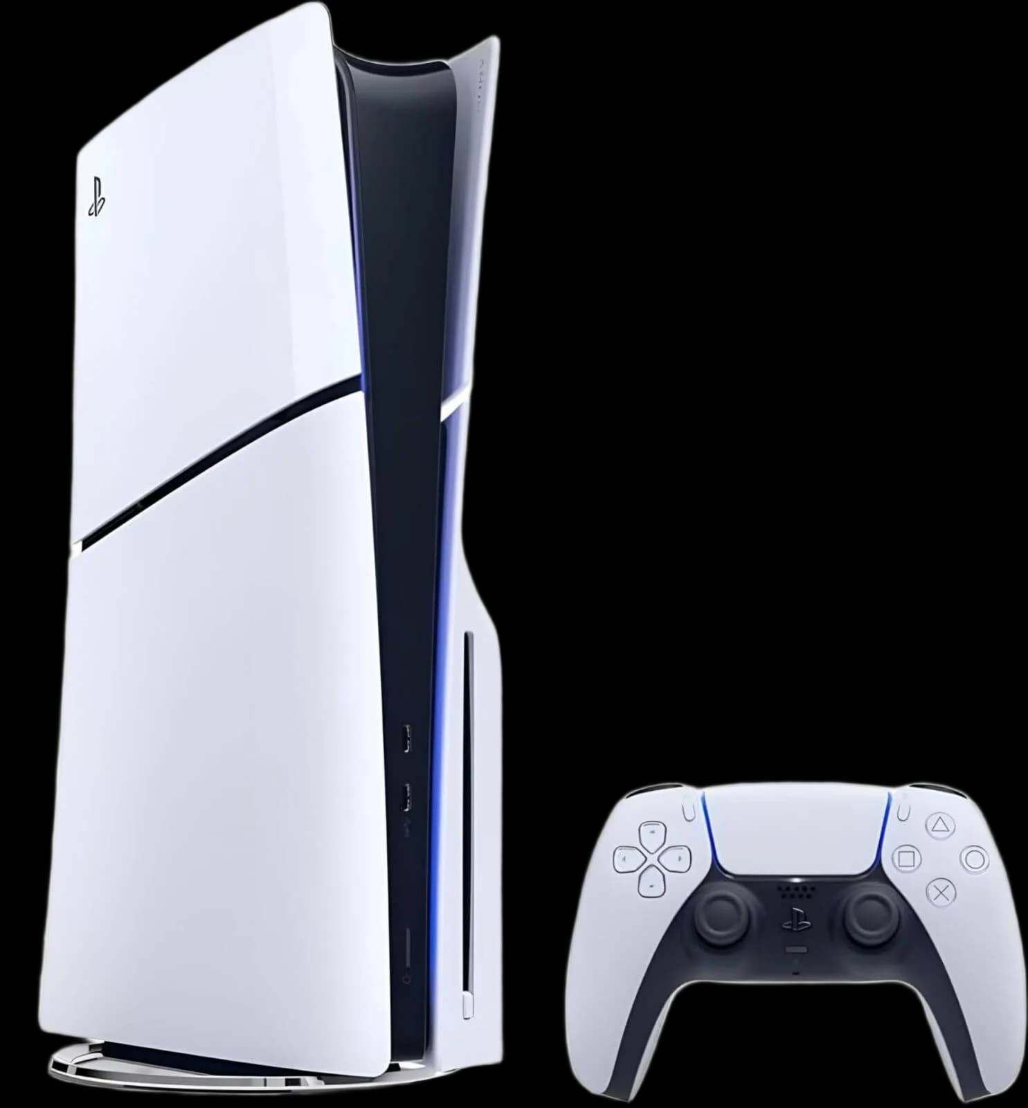Sony PlayStation 5 Slim Standard Edition Console, Detachable Disk Drive, Support 4K @ 120Hz, x86-64-AMD Ryzen Processor, AMD Radeon RDNA 2 GPU, 16GB RAM, 1TB SSD Storage