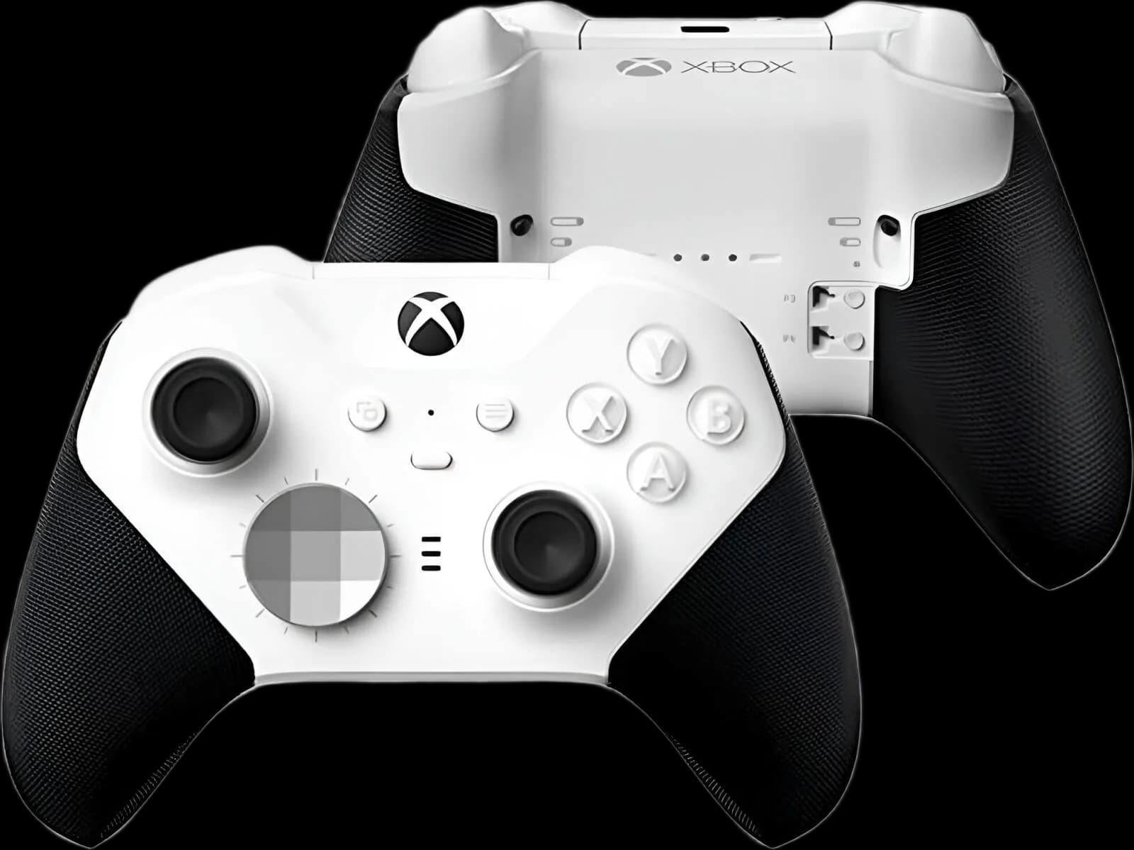 Microsoft Xbox Elite Series 2 Core Wireless Controller Wrap-Around Rubberized Grip Bluetooth, Adjustable Tension Thumbsticks 3.5mm Headset Jack Up to 40 Hour Battery Life white