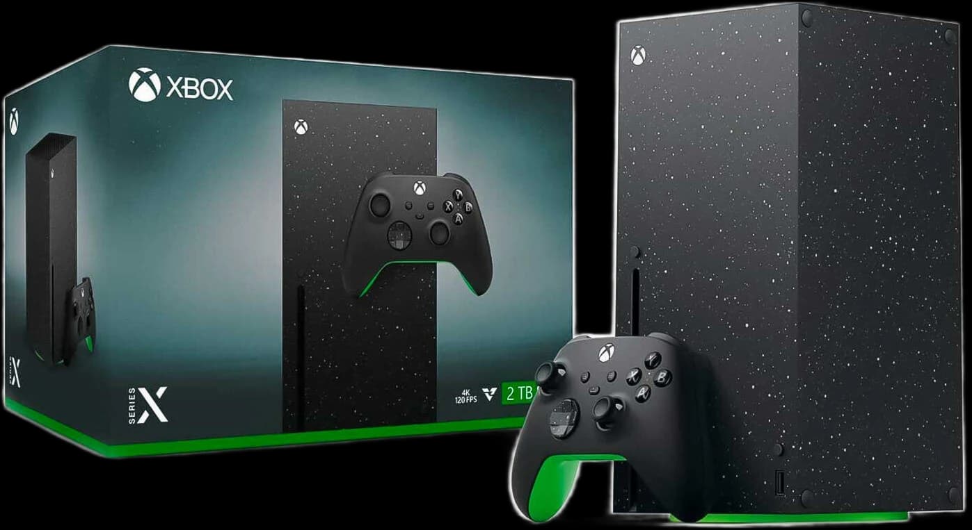 Xbox Series X Galaxy Black Special Edition 2TB SSD USA Console, 8X Cores CPU, 12 TFLOPS GPU, 16GB RAM, Supports USB 3.1 external HDD, True 4K Resolution, Black Series X BK