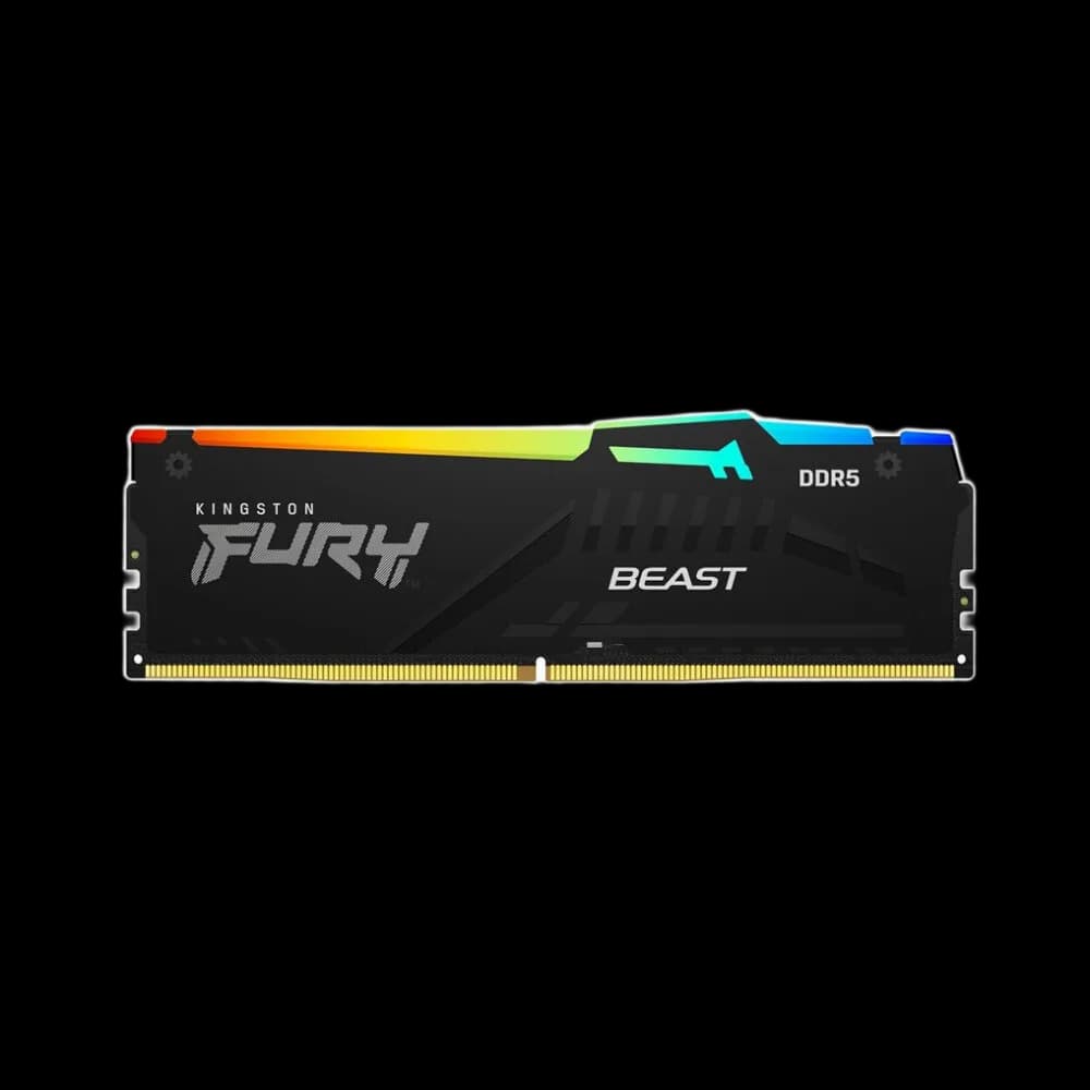 Kingston FURY Beast RGB 16GB 6000MTs DDR5 Desktop Ram - Black